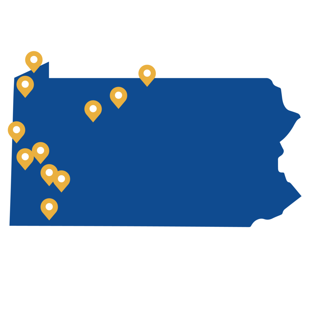 PA Service Area Map