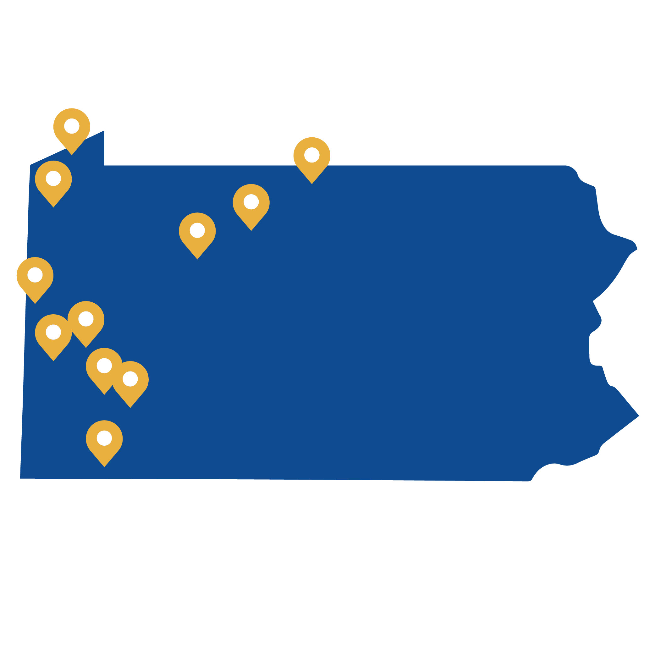 PA Service Area Map